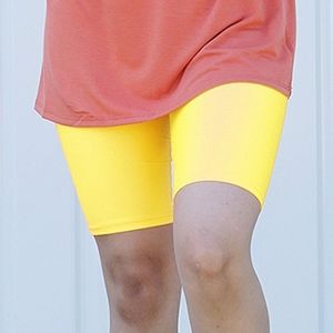 NWT Gold w Slight Shimmer High-Waist Bike Shorts